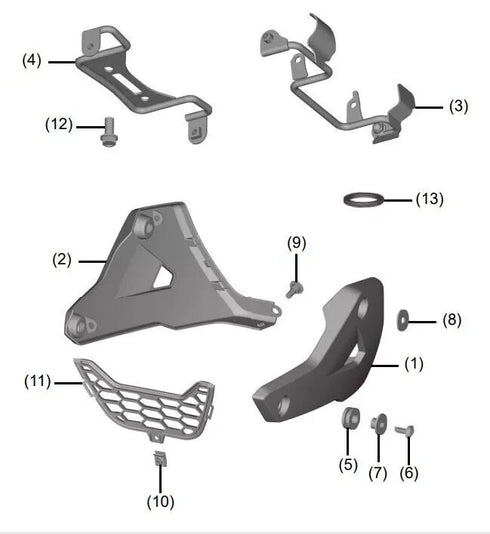 HONDA UNDER COWL FAIRING BELLY (MATTE BLACK) 2025 GROM 08F75-K26-M50ZA